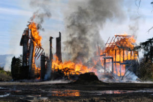 House destroyed by fire