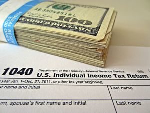 Cash and tax form